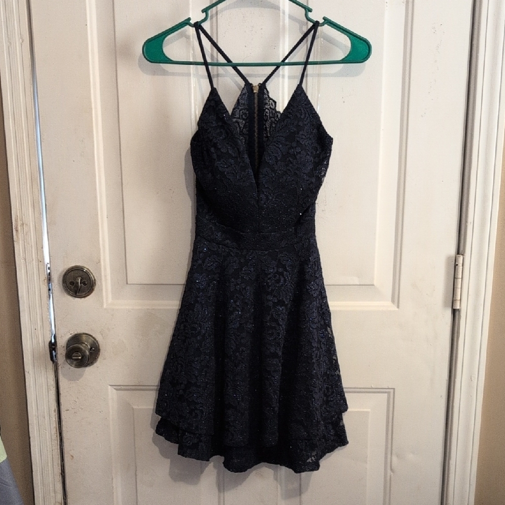 Elegant Black Lace Dress